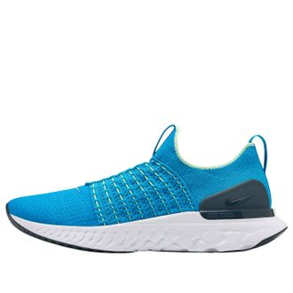 Nike React Phantom Run Flyknit 2 Blue Orbit Vapor Green CJ0277-402