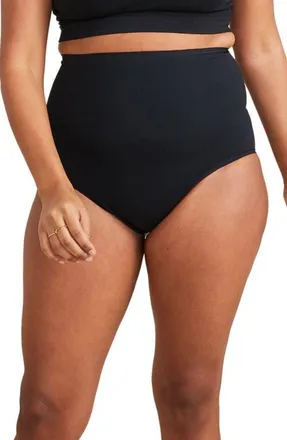 Hatch The Seamless Belly Brief in Black at Nordstrom, Size X-Large