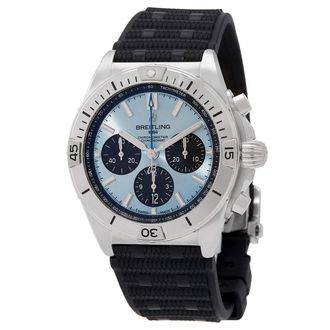 Breitling Pre-owned Breitling Chronomat B01 Chronograph Automatic Blue Dial Mens Watch PB0134101C1S2