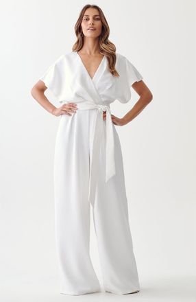 BWLDR Alaria Jumpsuit in White at Nordstrom, Size 4