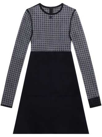 Courr&egrave;ges Abito corto con pizzo - Nero