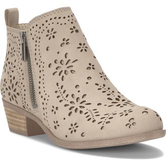 Lucky Brand Basel Bootie in Smoke Grey Oilynb at Nordstrom, Size 5.5