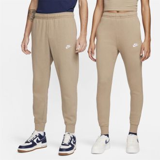 Nike Heren Sportswear Club Fleece Joggingbroek (Khaki Bruin/Wit)