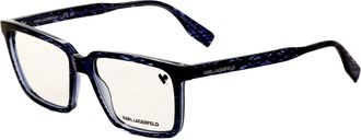 Karl Lagerfeld Womens 55mm Blue Opticals