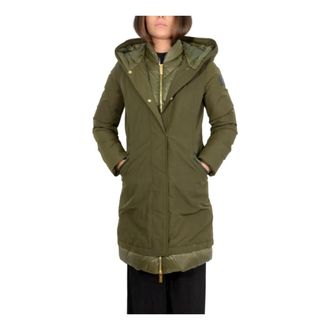 Woolrich Anorak Parka - Dames - Parka Jassen - Groen - M - Katoen - Jassen