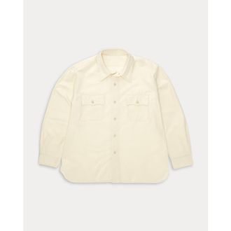 Fortela CPO 2.0 Cotton Drill Overshirt in Ecru at Nordstrom, Size Xx-Large Eu