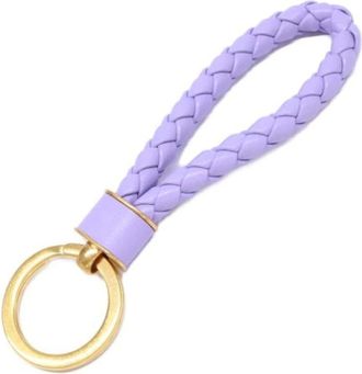 Bottega Veneta Pre-owned Accessories, female, Purple, Size: ONE SIZE Pre-owned Canvas Key-holder