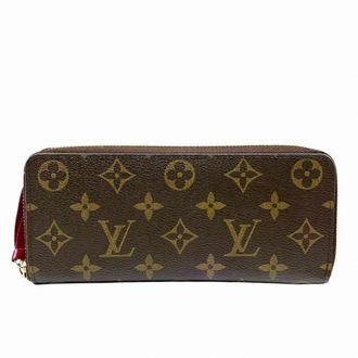 Louis Vuitton Monogram Fuchsia Monogram Long Wallet (Bi-Fold) (Pre-Owned)