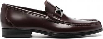 Ferragamo Mens Grandioso Gancini-Buckle Loafers In Purple