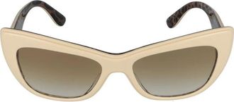 Dolce & Gabbana Sunglasses, female, Beige, 54 MM, White Leo Sunglasses 0Dg4417 338113