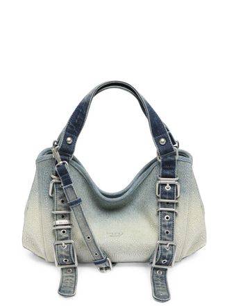 Diesel Gradient Design Handbag With Dual Handles And Decorative Straps
