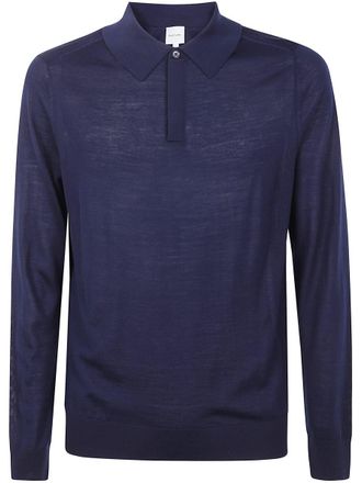 Paul Smith Mens Sweater Ls Polo Clothing