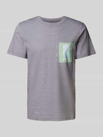 Tom Tailor Denim Regular Fit T-Shirt aus reiner Baumwolle in Anthrazit, Gr&ouml;&szlig;e XXL