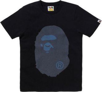A Bathing Ape (WMNS) A Bathing Ape Denim Big Ape Head T-Shirt Black 1L80-210-069-BLK