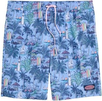 Vineyard Vines 7-Inch Chappy Swim Trunks in Keys Toucan at Nordstrom, Size Xx-Large