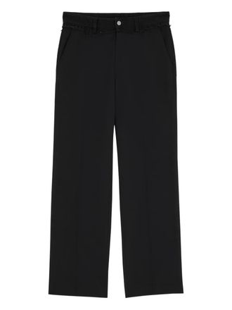 Maison Margiela Pantaloni con frange - Nero