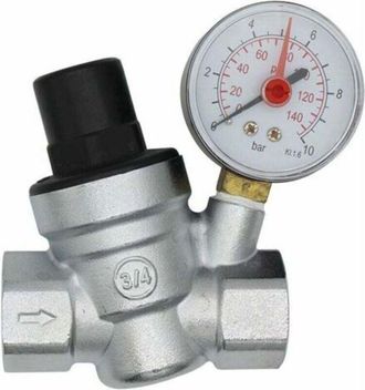 OEM V&aacute;lvula Reductora De Presi&oacute;n De Agua Dn20 De 3/4 De Pulgada, Regulador De Presi&oacute;n De Agua Con Man&oacute;metro