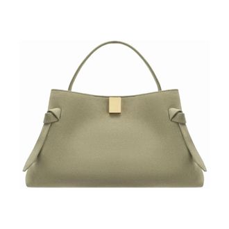 Yuzefi Gyoza Suede - Dames - Handtassen - Groen - ONE Size - Leer - Tassen