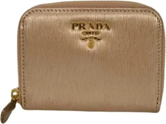 Prada Pre-owned Wallets, female, Brown, Size: ONE SIZE Pre-owned Vintage Leather Wallet