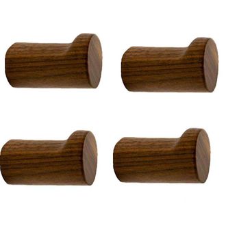 OEM Set Di 4 Pezzi Di Ganci Da Parete In Legno, Appendiabiti In Legno, Ganci Per Telaio Porta Resistenti, Legno Di Noce