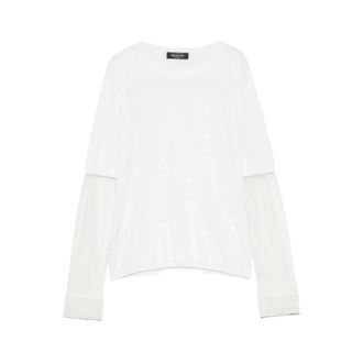 Fabiana Filippi Crew Neck Jumper - female - Fabiana Filippi - Cashmere Knitwear - White - XS - Knitwear