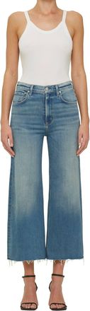 Citizens Of Humanity Lyra Wide Leg Cropped Jeans In Abliss