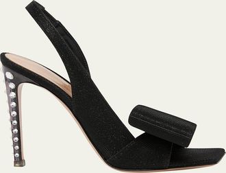 Gianvito Rossi Flash Bow Slingback Sandals