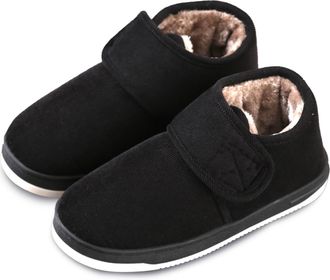 Generic Winter Snow Boots for Women Men Warm Fur Lined Shoes Adjustable Straps Slip on Slippers Comfortable Non-Slip Outdoor Indoor Sneakers for Elderly Women