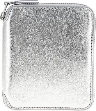 Comme Des Gar&ccedil;ons Zip-Around Portemonnee - Heren - Portefeuilles - Grijs - ONE Size - Leer - Accessoires