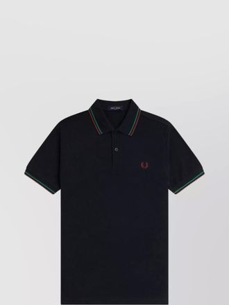 Fred Perry polo shirt with short sleeves and collar
