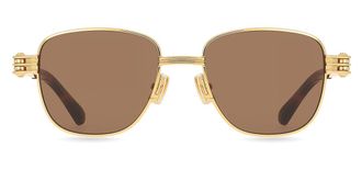 Bottega Veneta BV1380S 003 Mens Sunglasses Gold Size 51