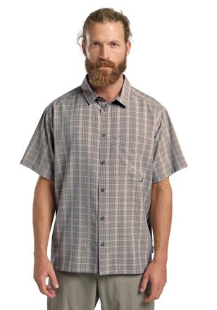 Jack Wolfskin Funktionshemd JACK WOLFSKIN MESETA SHIRT M, Herren, Gr. XL (54/56), N-Gr, phantom chec, Single Jersey, Obermaterial: 100% Polyester, Hemden Funktionsh