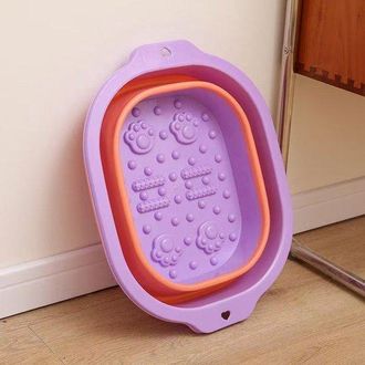 OEM Ba&ntilde;era Plegable Para Pies, Cubo Plegable Para Ba&ntilde;o De Pies, Cestas De Lavander&iacute;a Port&aacute;tiles Multifuncionales Para Lavar Ropa (morado)