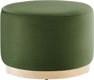 ModWay Tilden Large 23 Round Performance Velvet Upholstered Ottoman