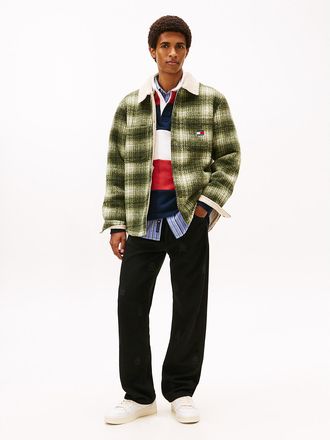 Tommy Hilfiger Mens Tommy Jeans Allover Crest Loose Fit Jean - Black - 32W x 30L