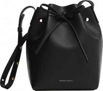 Mansur Gavriel Womens Mini Bucket Bag In Black Leather