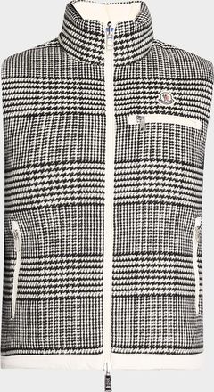 Moncler Men & apos;s Gienah Reversible Wool-Blend Down Vest