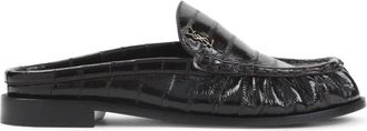 Saint Laurent Schoenen, Dames, Bruin, 37 EU, Leer, Le Loafer 15 Backless Loafer