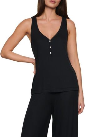 Eberjey Dream Rib Tank in Black at Nordstrom, Size X-Small