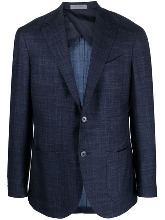 Corneliani Blazer met enkele rij knopen - Blauw