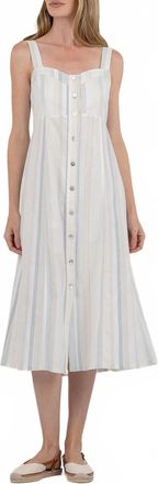 Kut from the Kloth Midi Slip Dress In Blue Cream