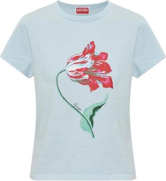 Kenzo Top - Dames - T-shirts - Blauw - S - Tops