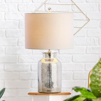 Jonathan Y Designs Esmee 24.5 Mercury Glass LED Table Lamp