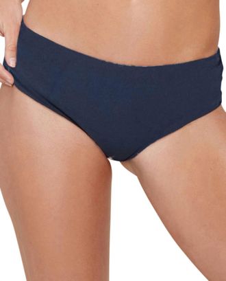 Stone Fox Swim Mid Rise Moderate Bikini Bottom In Sfs Storm