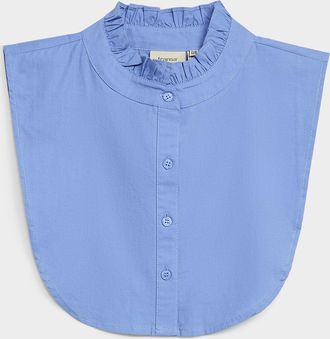 Fransa Womens Ruffle faux mock neck collar