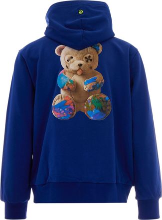 Barrow Mens Hoodie Bear Blue Ink Cotton Sweatshirts Sweater