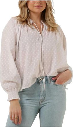 Ruby Tuesday Witte Inoa Top Blouse - Dames - Blouses - Wit - S - Overhemden
