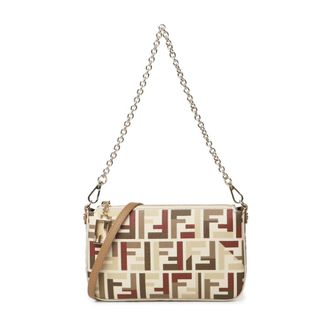 Fendi Baguette Pouch - female - Fendi - Shoulder Bags - Multicolor - ONE SIZE - Bags