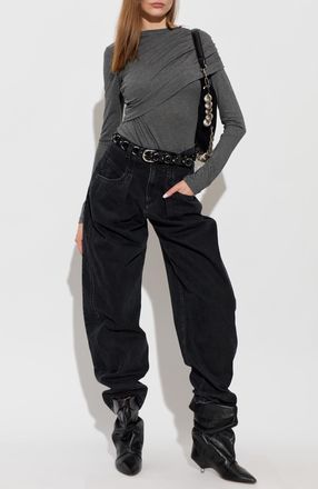 Isabel Marant Lisha Jeans, Womens, Black