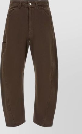 Christophe Lemaire straight leg workwear trousers side pockets